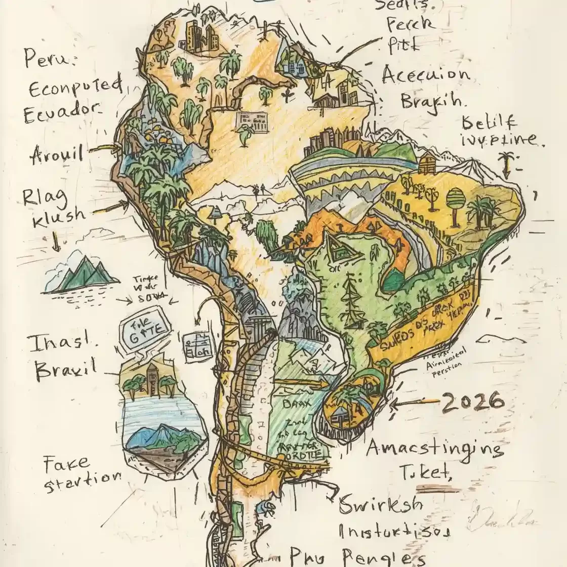 Shows overall South American Amazon investment landscape