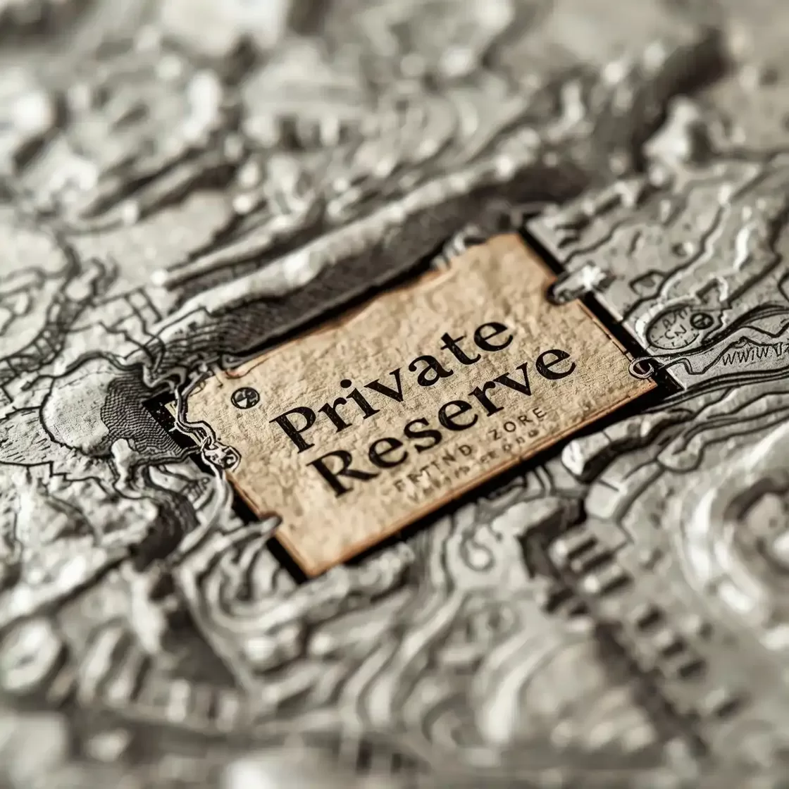 Карта зон частного резервата семьи ядро буфер сервисная зона